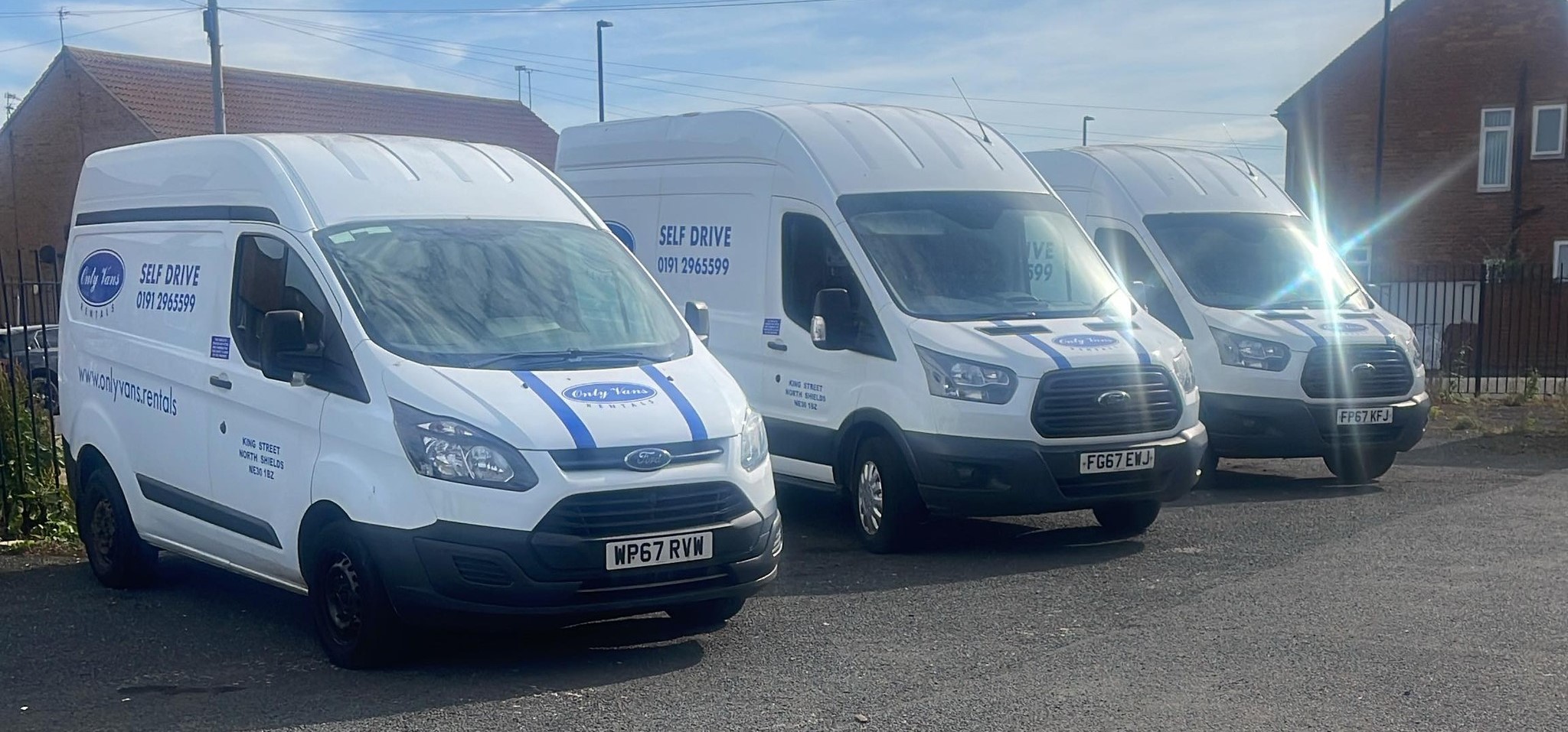 Three vans